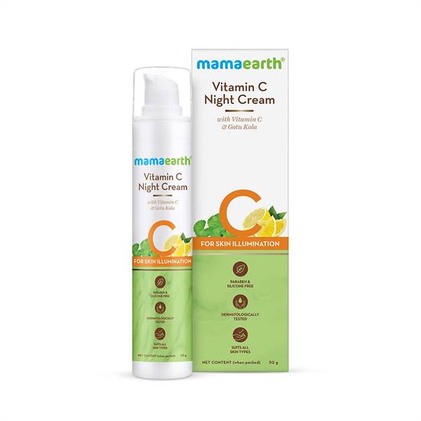 Vitamin C Night Cream For Women with Vitamin C and Gotu Kola for Skin Illumination